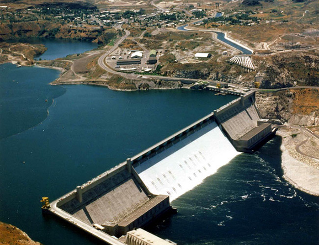 Grand Coulee Dam Aerial