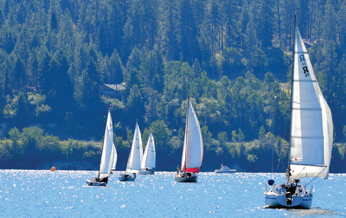 Sailboats Lake Roosevelt