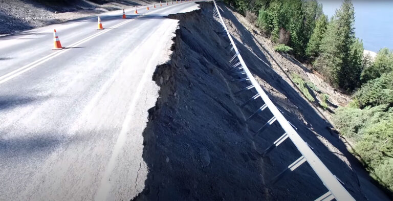 porcupine bay road landslide