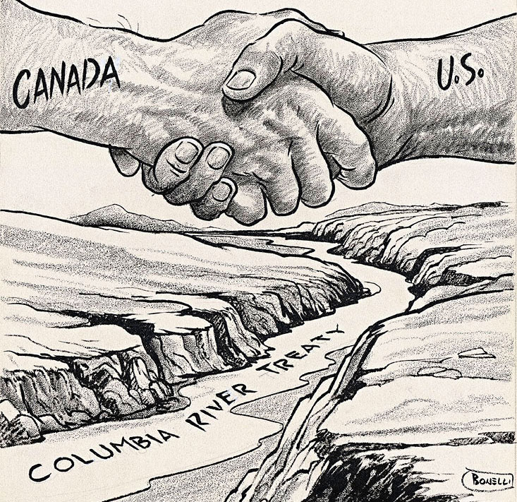 Columbia River Treaty Handshake