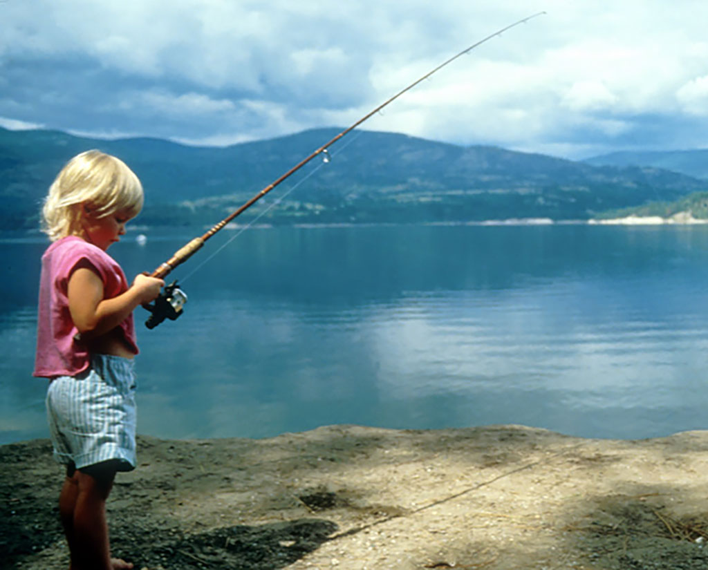 Child Fishing Lake Roosevelt