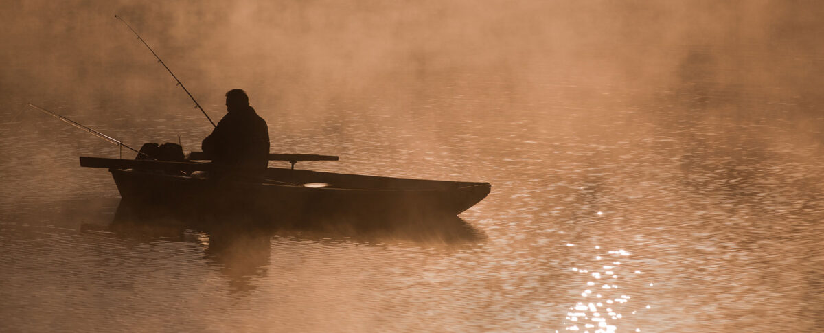 fishing in the fog