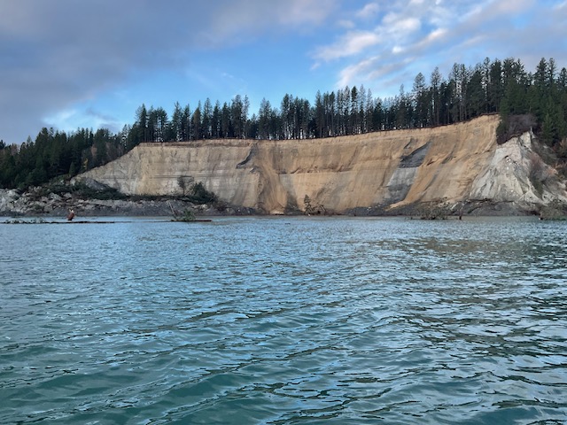 Landslide on Lake Roosevelt